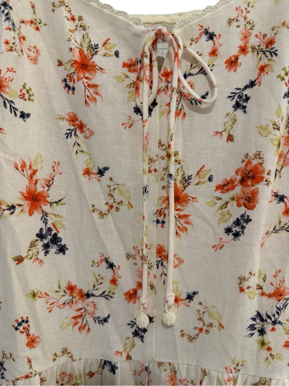 Caroline Constas Ivory Floral Linen Maxi Dress S NWT - Picture 8 of 12